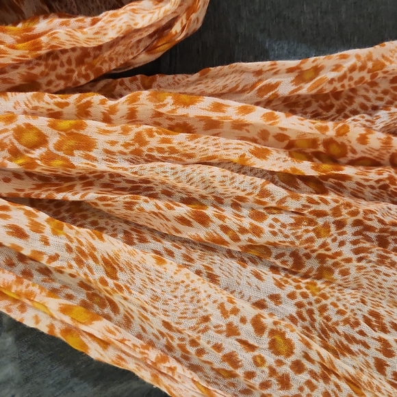 Long Green Tunic w/ scarf - Picture 2 of 3